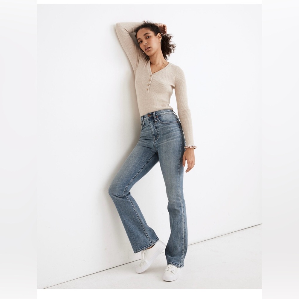 NWT Madewell Skinny Flare Jeans in Ellsworth Wash size 26